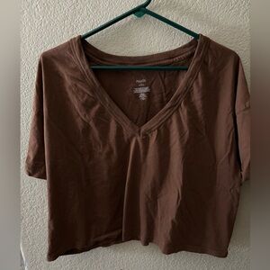 nuuds v neck boxy tee